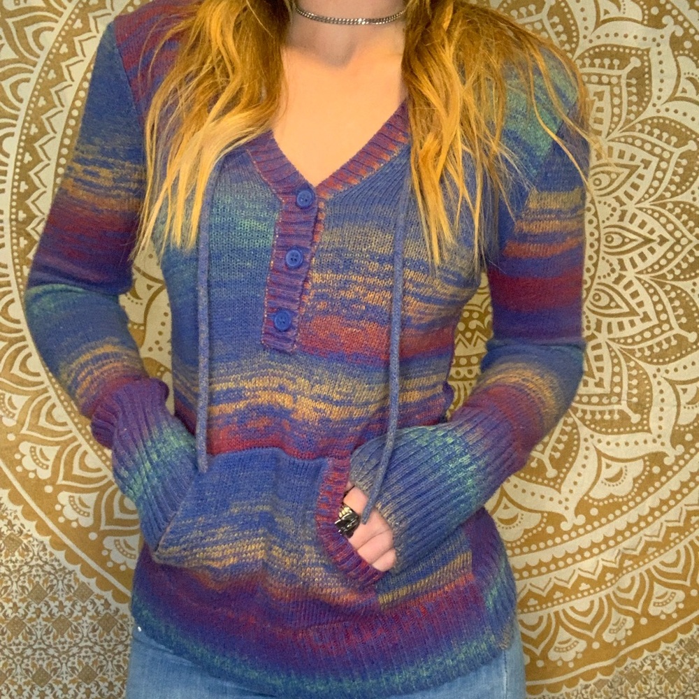 Colorful hoodie sweater